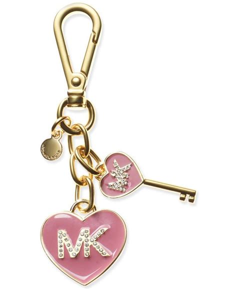 michael michael kors mk enamel heart key fob rot|I Tested the Michael Kors Micro Duffle Keyfob: A Must.